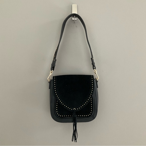 Vince Camuto Artera Saddle Leather/Suede Shoulder Bag. Like new. - Picture 2 of 13